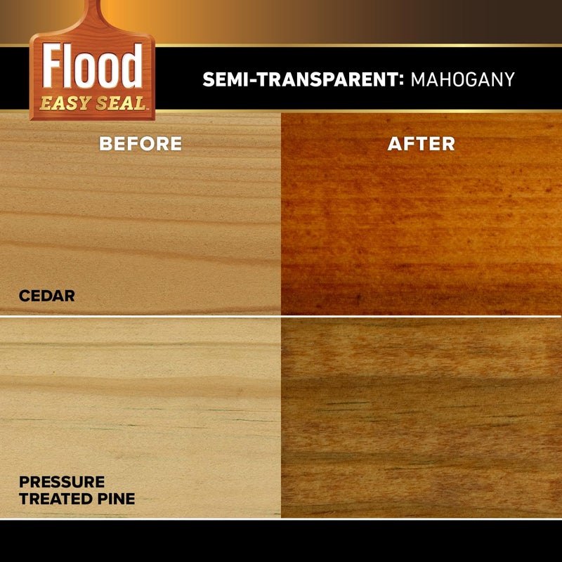 Flood Easy Seal 1 gal. Mahogany Semi-Transparent Exterior Wood Finish - Image 5